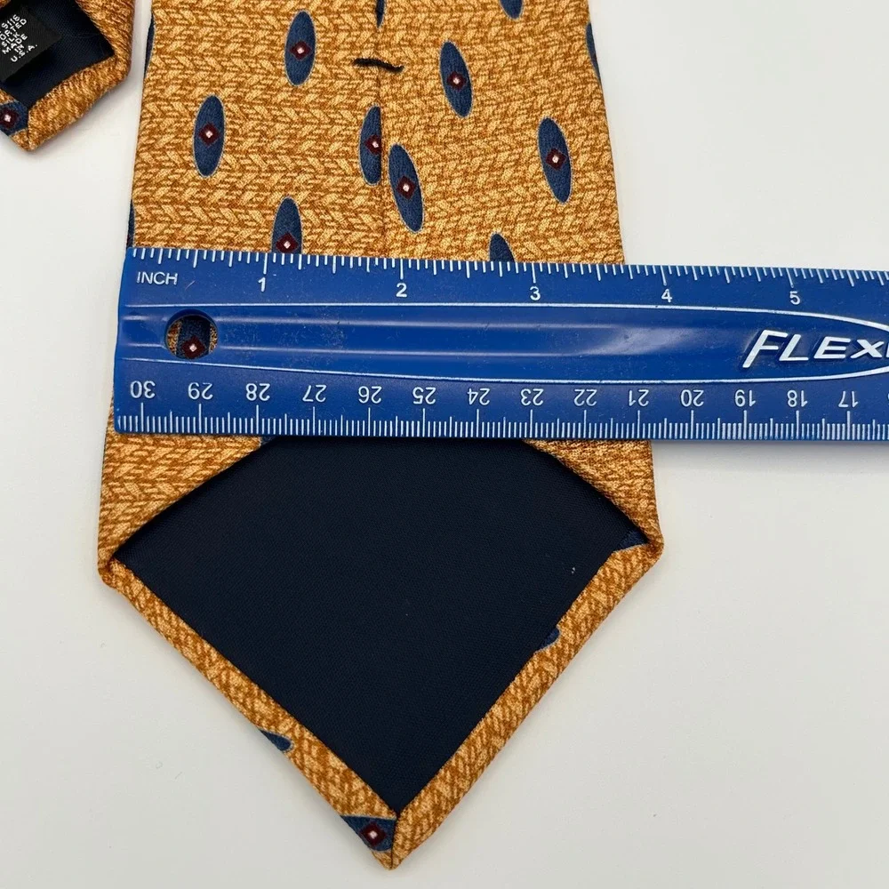 Jos. A. Bank Necktie Corporate Collection Mens OS Gold Silk Classic Professional